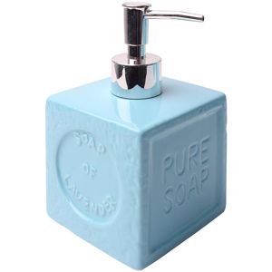 Dávkovač savon, 8,5x8,5x14,5cm, modrá