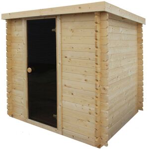 Dřevěná sauna 2x2m + kamna Harvia zdarma