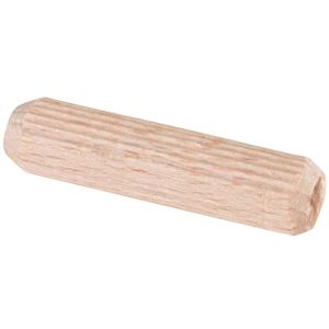 Dřevěný kolík 6x30mm, rýhovaný, 50 ks
