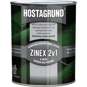 Hostagrund zinex RAL9006 stříbrná 0.6l