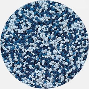 Kamenivo pro Tekutou dlažbu bílá-modrá 15,91 kg