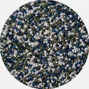 Kamenivo pro Tekutou dlažbu bílá-modrá-zelená 15,91 kg