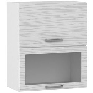 Kuchyňská skříňka Megan, white hologram line, WS60 GRF/2 SD