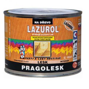 Lazurol Pragolesk nitrocelulózový lak na dřevo 0,375l