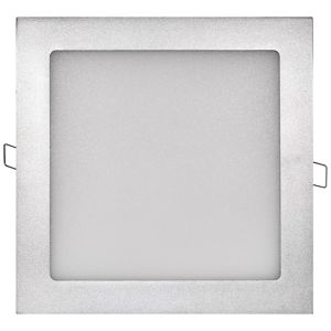 LED panel 225x225, čtvercový vestavný stříbrný, 18W neutr.b.