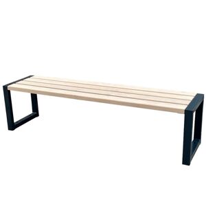 Moderní lavička bez opěradla přírodní dřevo