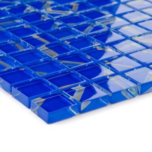 Mozaika Art Deco Blue silver wave 35595 30x30x0,8