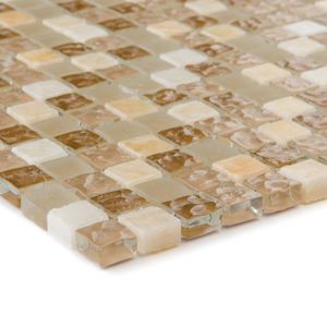 Mozaika marmor beige/glasmix 47888 30,5x30,5x0,8