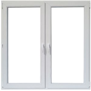 Okno dvoukřídlé 146,5x143,5cm/bílá