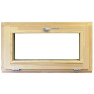 Okno sklápěcí dřevěné 86,5x53,5cm borovice