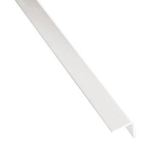 Rohový Profil Samolepící PVC Bílý Lesk 19,5x19,5x1,5x2600