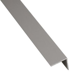 Rohový Profil Samolepící PVC Šedý Mat 19,5x19,5x1,5x2600