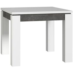 Stůl Brugia EST45 šedá/bílý lesk