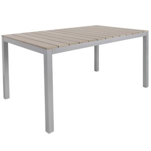 Stůl Polywood stříbrný/taupe 150x90
