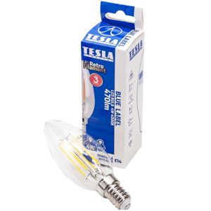 Tesla - LED žárovka Filament Retro svíčka