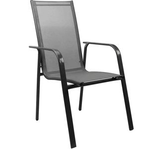 Wysokie czarne krzesło