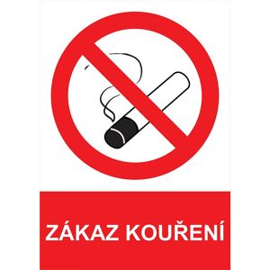 Zákaz kouření A4, fólie