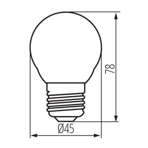 Žárovka LED G45 6 W 6500k 520lm e27