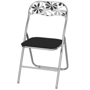 Židle Lank Černa/Bílá
